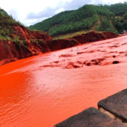 赤水的水为什么是红的(赤水飘红，是中国南方著名景区之一，其美景尤以清晨之时最为壮观。在那炽烈的太阳升