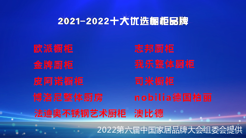 2021-2022十大精选橱柜品牌公开！（2020年橱柜十大品牌）