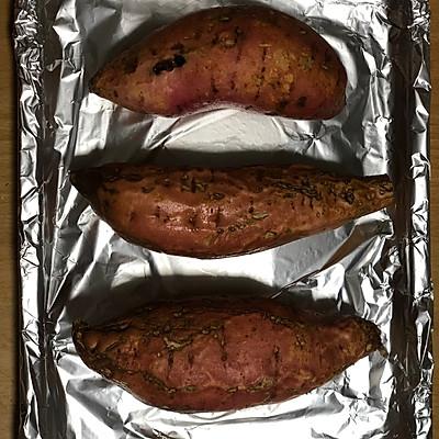 电烤箱烤红薯，简单易学（电烤箱烤红薯多长时间是温度多少）