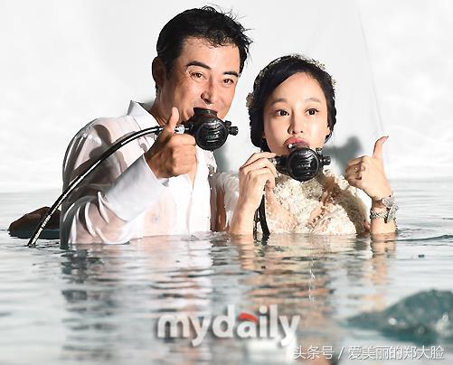 韩国演员李世昌结婚娶小他13岁女友，夏日水中婚纱照公开，网友集体吐槽长相瑕疵